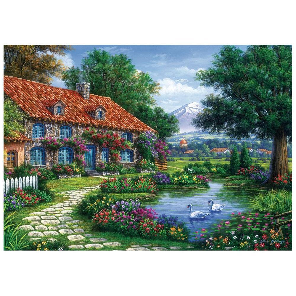 Puzzle 1000 Peças Recanto Dos Cisnes
