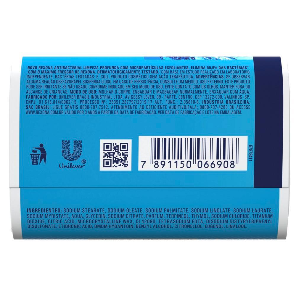 Kit 12 Sabonetes Em Barra Antibacterial Limpeza Profunda Rexona 84g