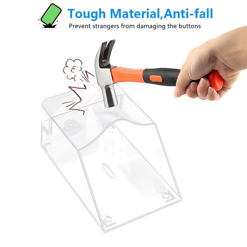 Smatrul Waterproof Cover Wireless Doorbell Smart Door Bell Ring Chime Button Transmitter Launchers Heavy Rain Snow For C