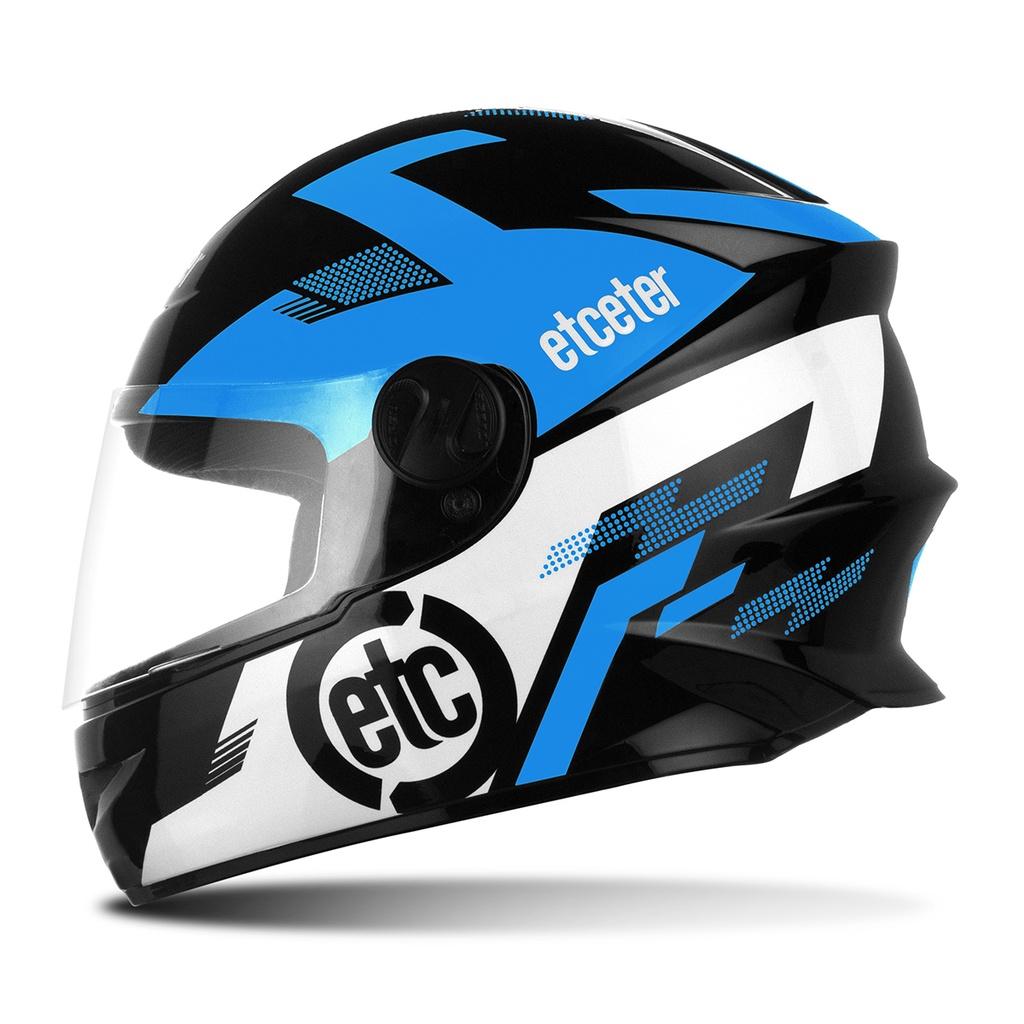 Capacete Fechado Infantil Moto Etceter Kids Tamanho 54 Varias Cores