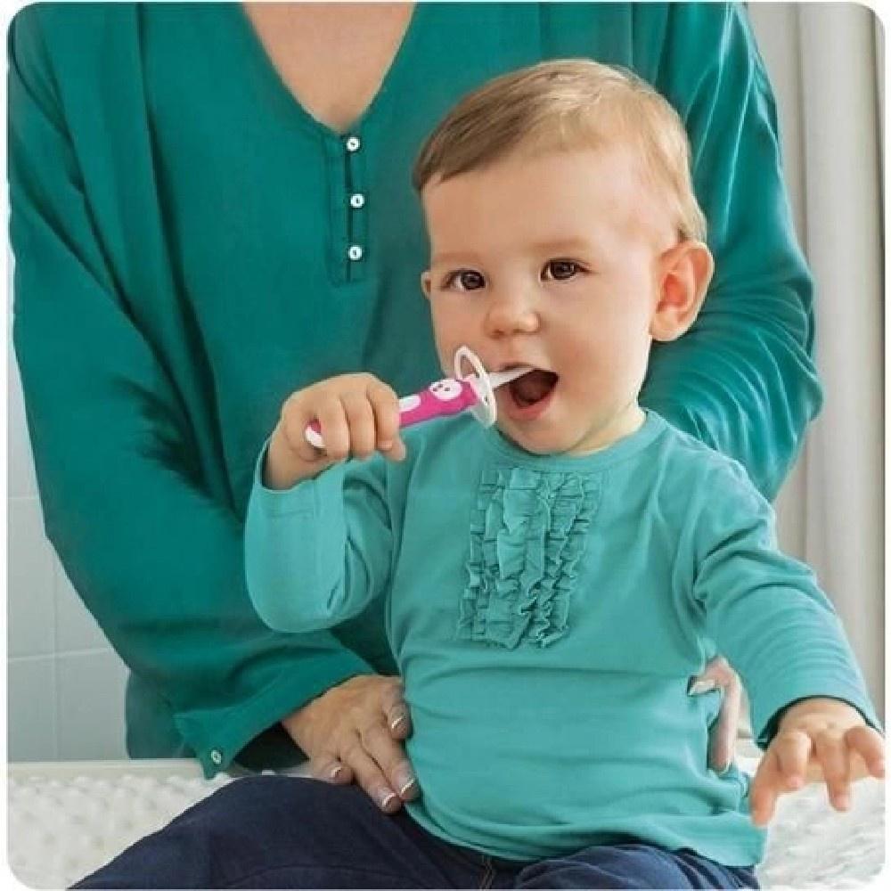 Escova De Dentes Rosa Training Brush 5m+ Rosa - Mam