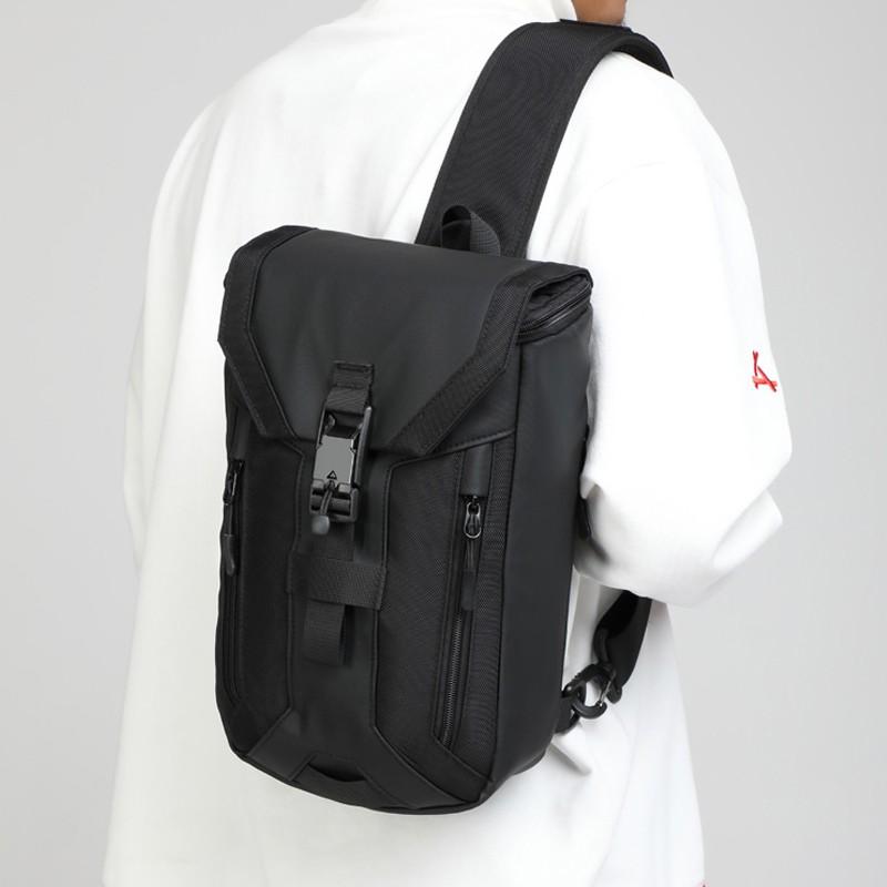 Ozuko Saco De Mensageiro À Prova D Água Multi-camadas Sling Chest