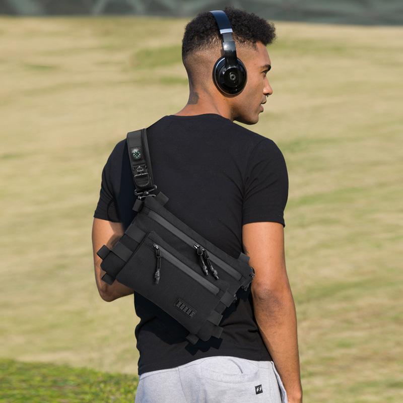 Ozuko Moda À Prova D Água Saco De Ombro Molle Homem Funcional Exterior Peso Leve