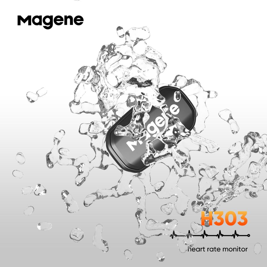 Magene H303 Sensor De Frequência Cardíaca Bluetooth Ant Hr Monitor Com Alça Torácica Cinto Esportivo De Modo Duplo