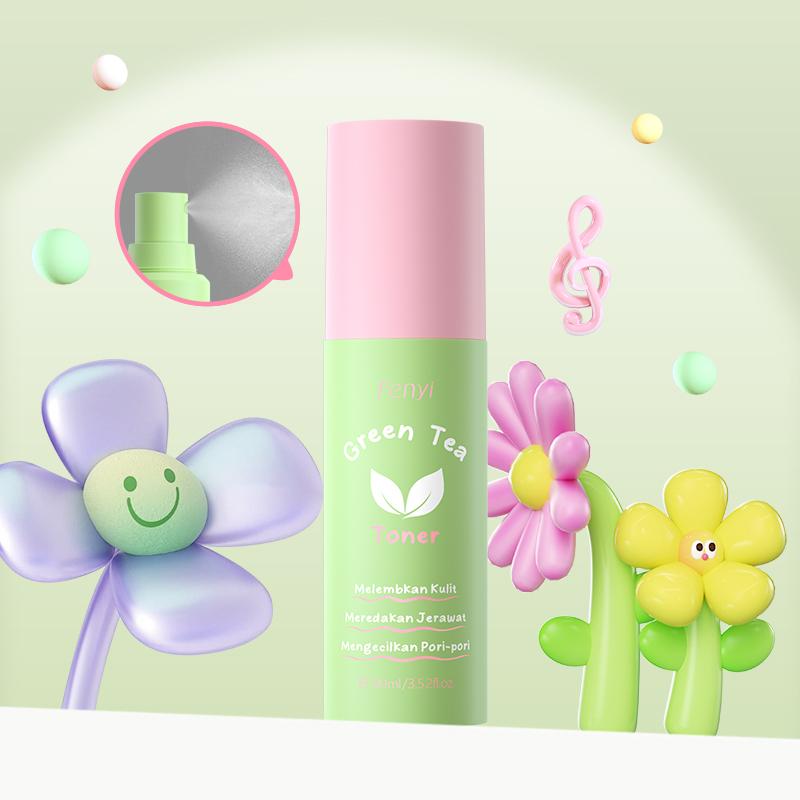 Toner De Chá Verde Fenyi Clareia Marcas De Acne Hidratante Controle De Óleo Suavizante Brilhante 100ml