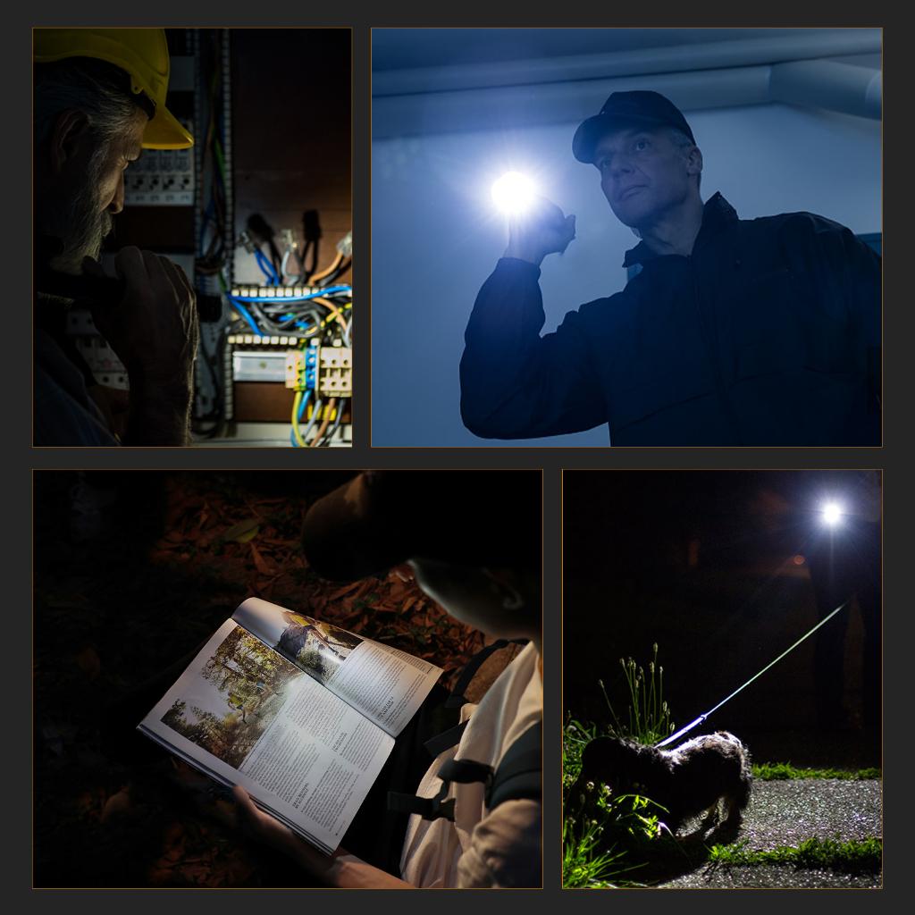 Sofirn Sc31t Lanterna LED Recarregável De 2000 Lúmens Com Modos Escalonados E Rampa Sem Escalonamento Por Bateria