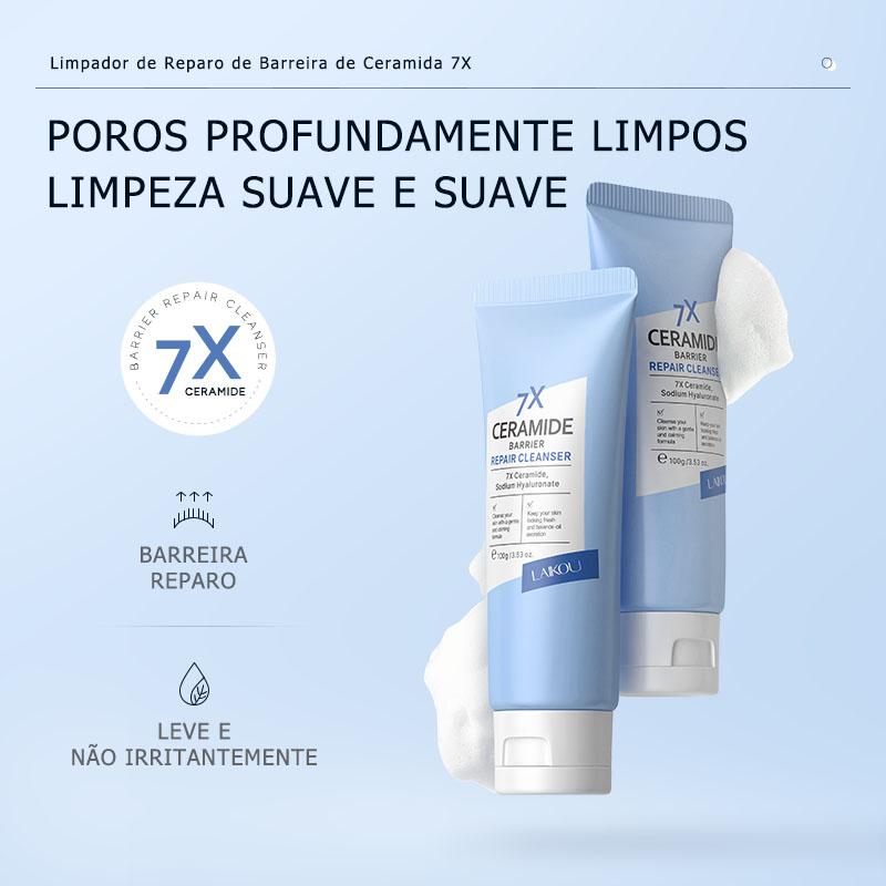 Laikou 7X Ceramide Barrier Repair Serum Moisturizer Reduzir Linhas Finas Hidratação Profunda Reparação Da Pele