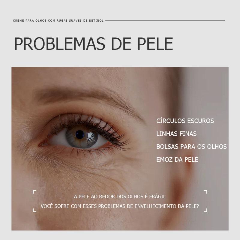 Quiyum Retinol Creme De Rugas Suaves 15g Linhas Finas Reduzir A Puffiness Hidratar Pele