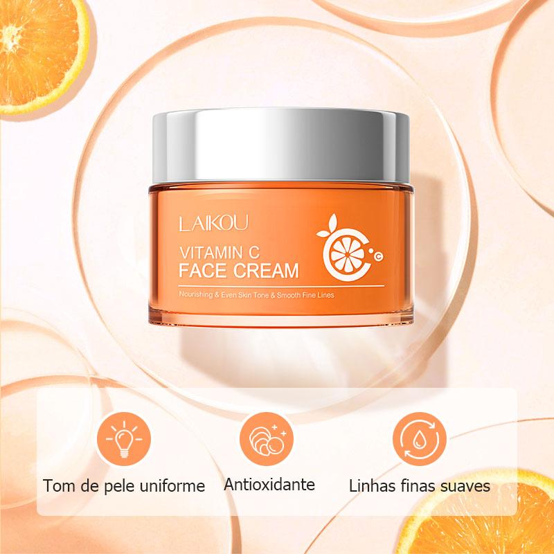 Laikou Vitamina C Fade Blemishes Creme Hidratante Brilhante Iluminar Espinhas Marcas De Acne 50g