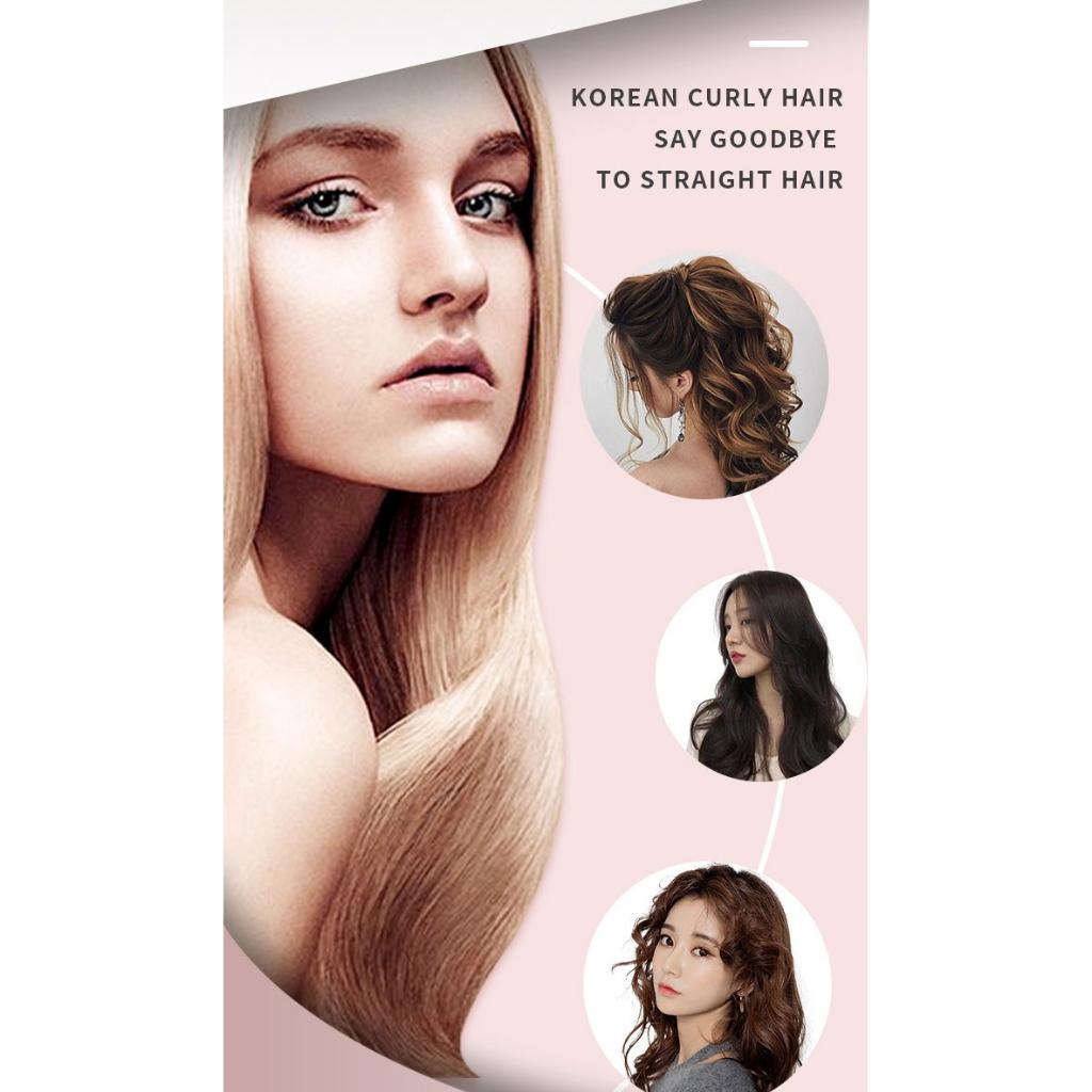 Kemei Professional Hair Curler Ferro De Frisar Com Barril Cerâmico De Turmalina Extra Longo De Dupla Tensão Para Cabelos Estilo De Mulher