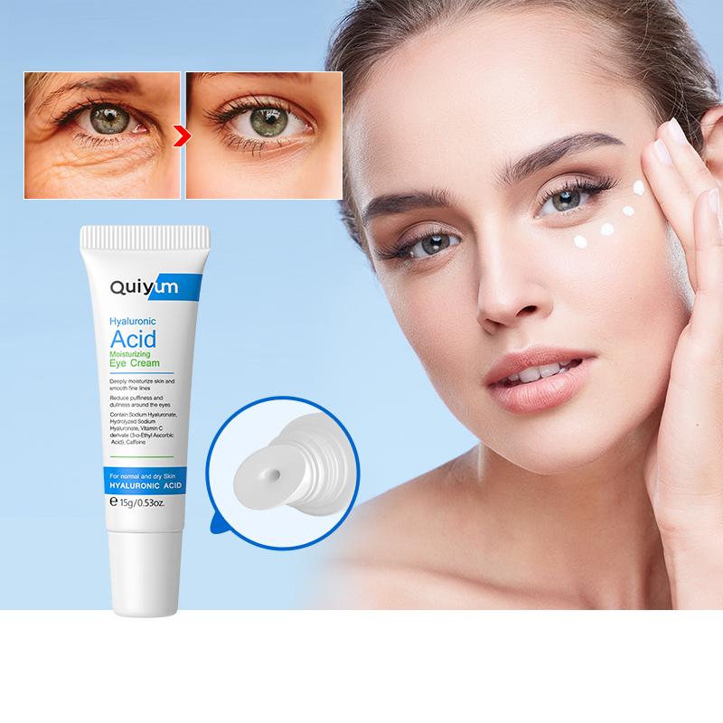 Quiyum Creme Hidratante Ácido Hialurônico Para Os Olhos Hidrata Profundamente A Pele E As Linhas Finas Suaves 15g