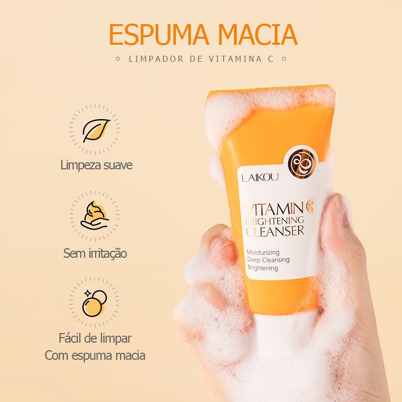 Laikou Creme Essência Com Vitamina C Clareadora Para Remover Sardas 3pçs