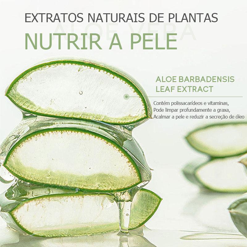 Laikou 96 Aloe Vera Limpador Suavizante Controle De Óleo De Lavagem Facial 50g