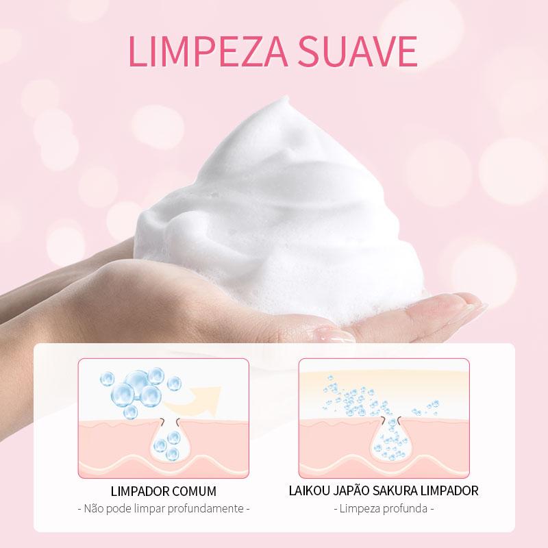 Sakura Gel Esfoliante Para Limpeza Facial Laikou/removedor De Cravos 2pçs