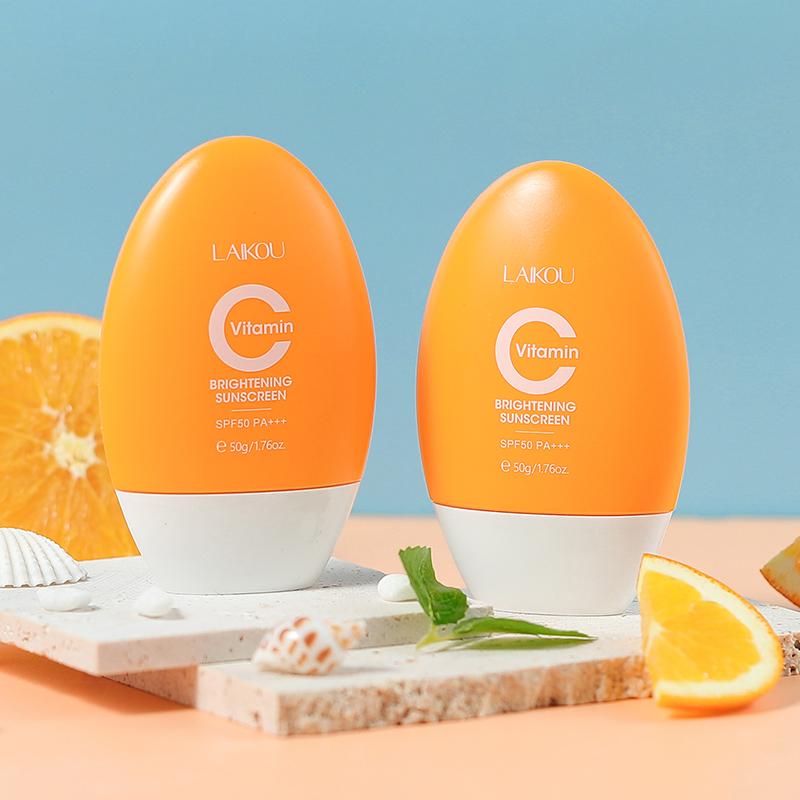 Laikou Protetor Solar Uv Vitamina C Brilhante Spf50 Pa + Suncream 50g
