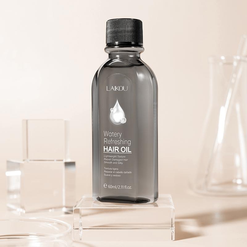 Laikou Óleo Capilar Refrescante Aquoso Liso E Sedoso Reparação Danificado 60ml