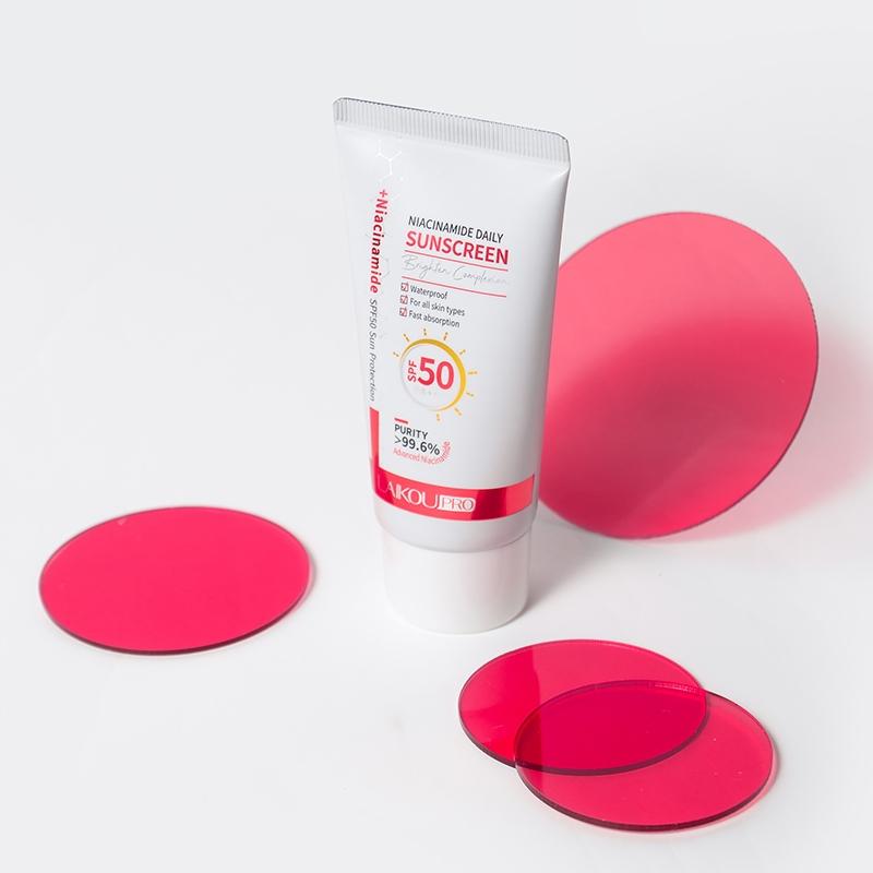 Laikou PRO Niacinamida Protetor Solar Diário Spf50 Pa + Textura Refrescante À Prova D Água Reduzir Melanina 50g