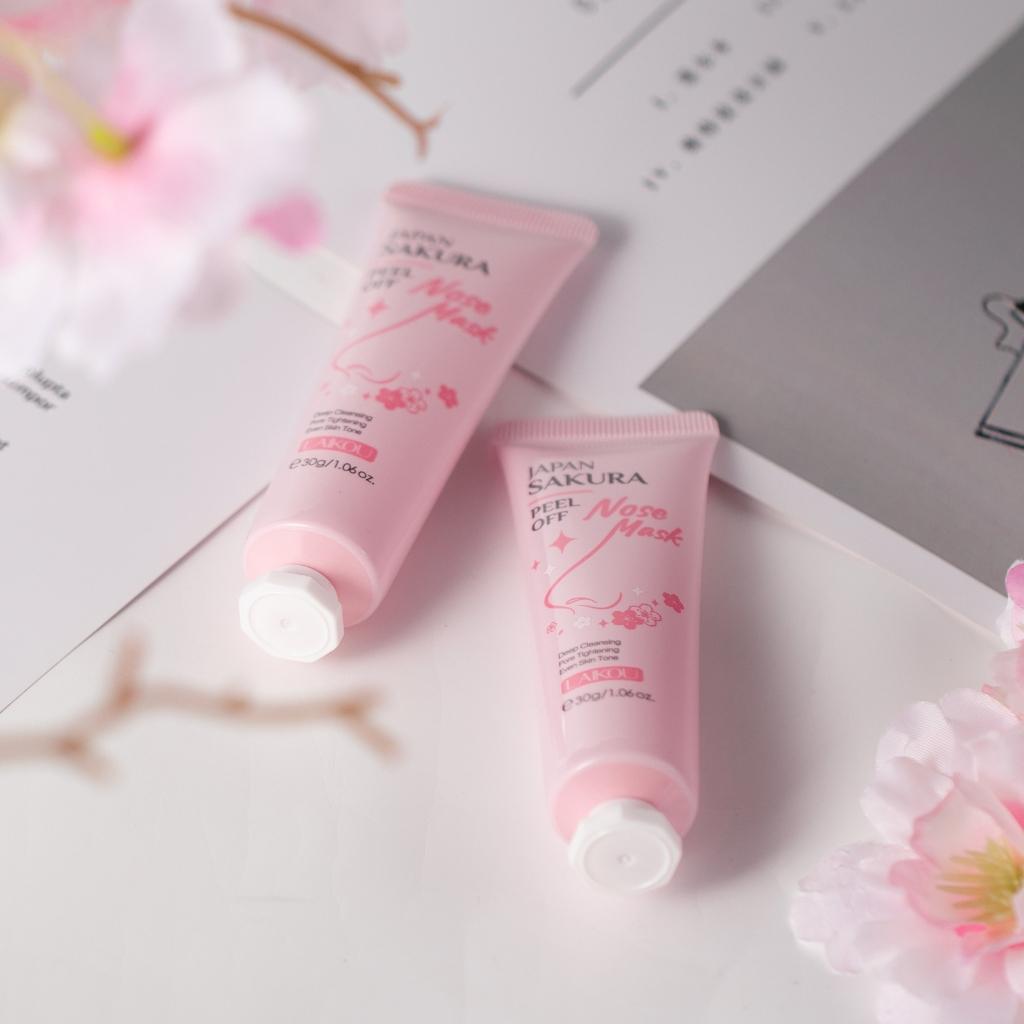 Laikou Sakura Descascando A Máscara Do Nariz Apertando Os Poros Limpeza Profunda Remoção De Cabeça Preta 30g