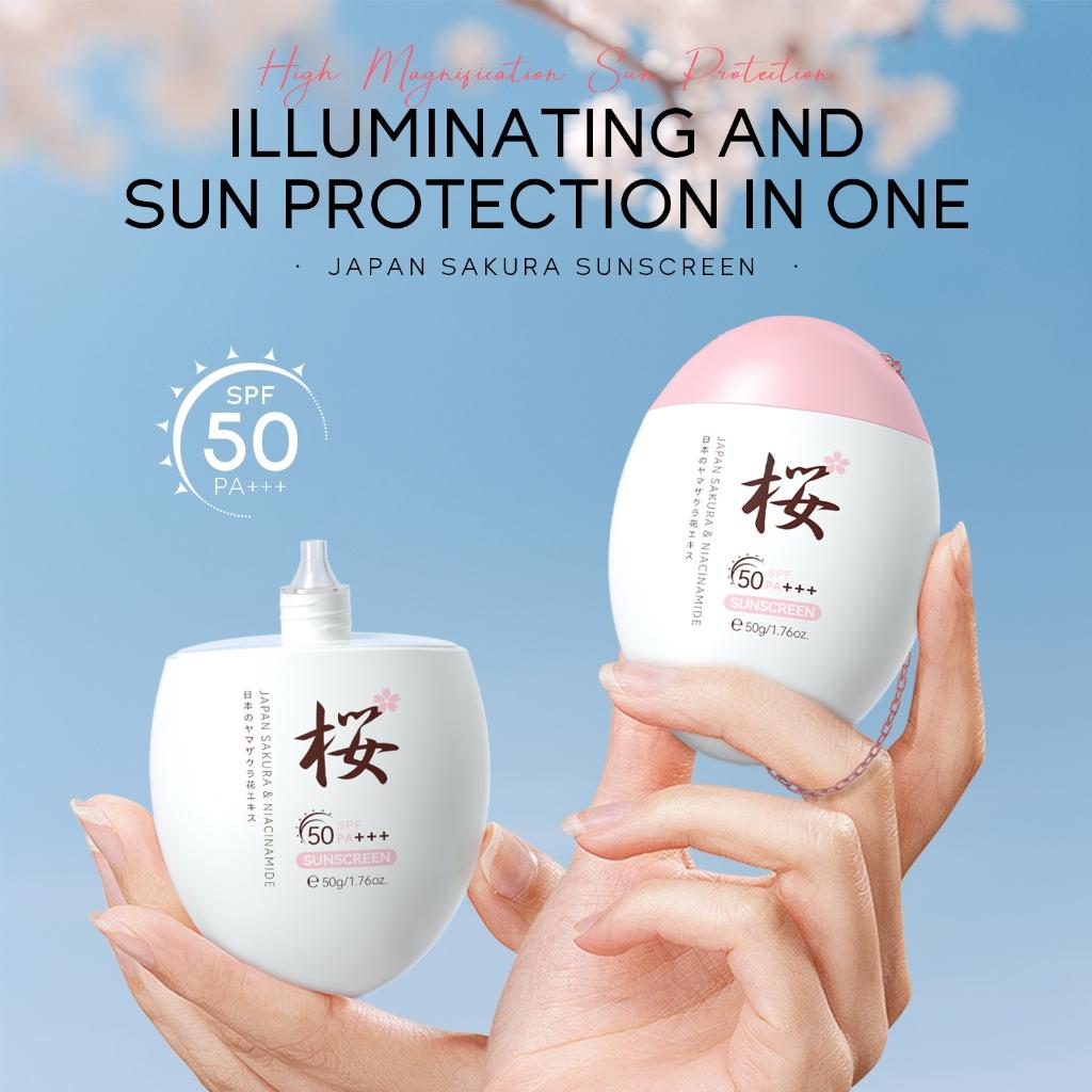Laikou Japão Protetor Solar Sakura Proteção Uv Leve Até Mesmo Tom De Pele 50g