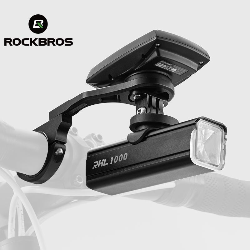 Rockbros Luz De Bicicleta Montar Titular Gopro Computador Da Suporte De Extensão Liga De Alumínio Apto Para Igs/garmin/bryton/cateye Mount Set