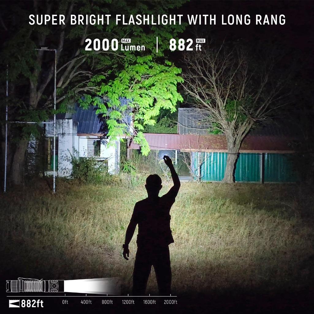 Sofirn Sp31v3.0 Lanterna Tática Externa Atualizada Super Brilhante 2000 Lúmen Sst40 LED Recarregável Para Casa De Emergê