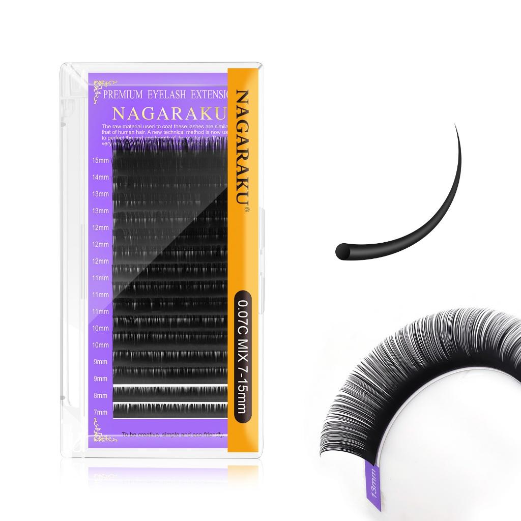 Nagaraku Cílios Individuais De Mink Falso 16rows/maquiagem Cilios Para Profissionals/extensão/