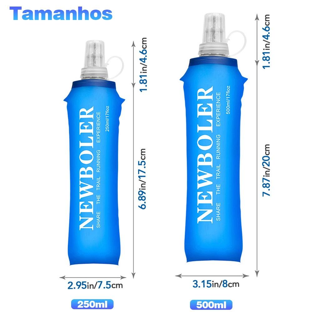 Newboler 250ml 500ml Tpu Saco De Água Em Frasco Macio Dobrável De Corrida Esportiva Pacote De Hidratação Para Caminhadas Colete De Ciclismo Mochila