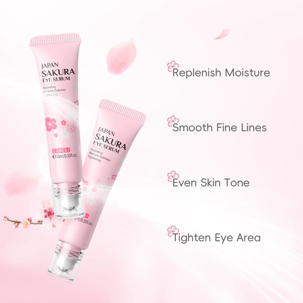 Laikou Creme Olheiras Serum Olhos Japonês Removedor De Panda Olheiras Anti-puluras Eye Serum 15ml