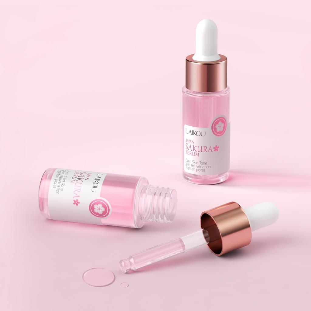 Laikou Japan Sakura Facial Serum Cherry Blossom Remove Spot Essence Skin Rejuvenation 17ml