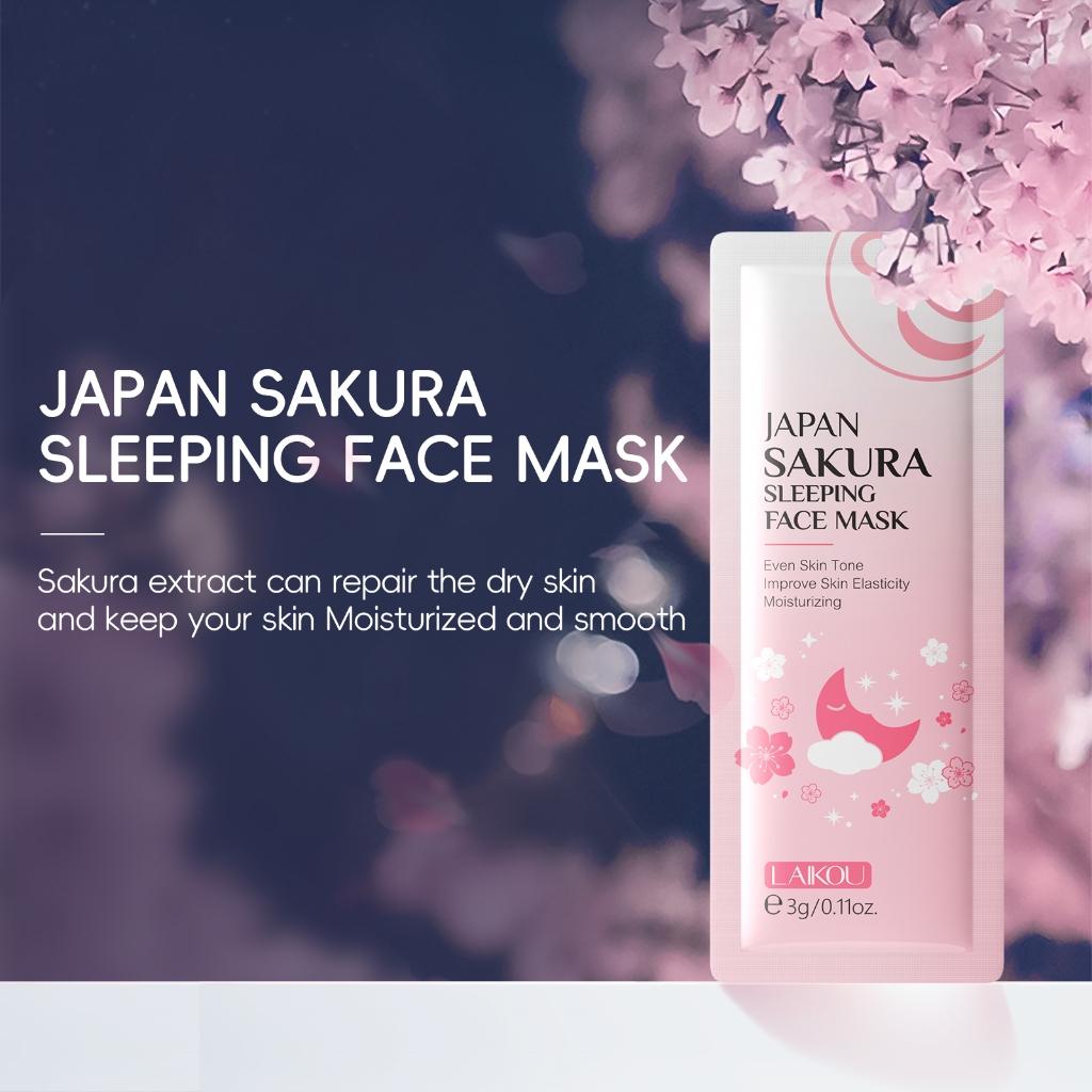 Laikou Máscara Noturna Antiacne Com Extrato De Sakura Japonesa/Ilumina/Reduz Rugas/Hidrata/Anti-idade 3g