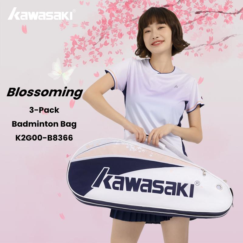 Kawasaki Badminton Sacos B8366 A8354 Raquete Deve Esportes Saco De Tênis De Ombro Único Esportivo Portátil (para 3 Raq
