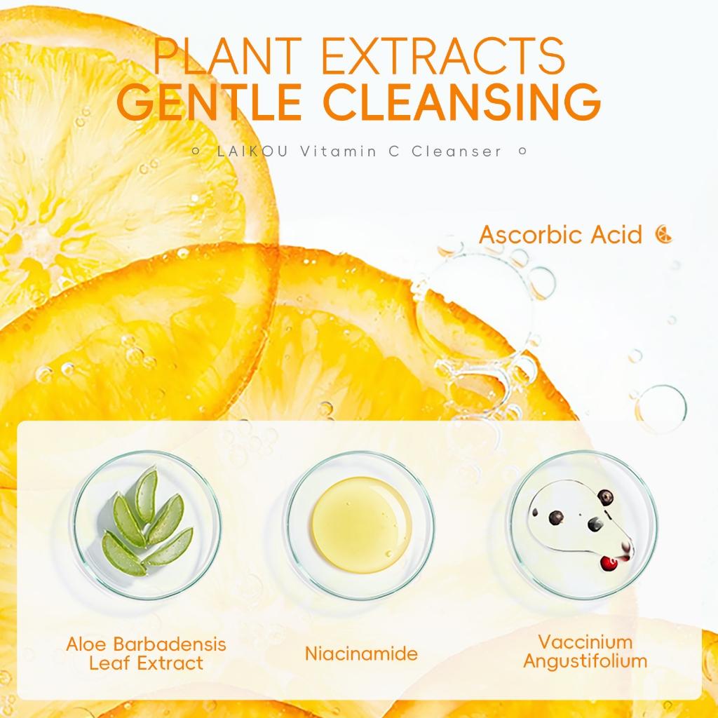 Laikou Vitamina C Conjunto De Brilho Caixa De Presente Anti-oxidação Hidratante Refinar Poros Mesmo Tom De Pele Para
