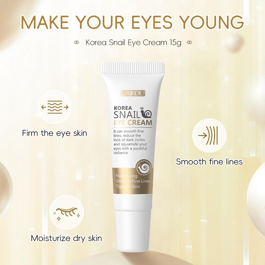 Laikou Creme De Olho De Caracol Removedor De Olho Firmeza Eye Care 15g