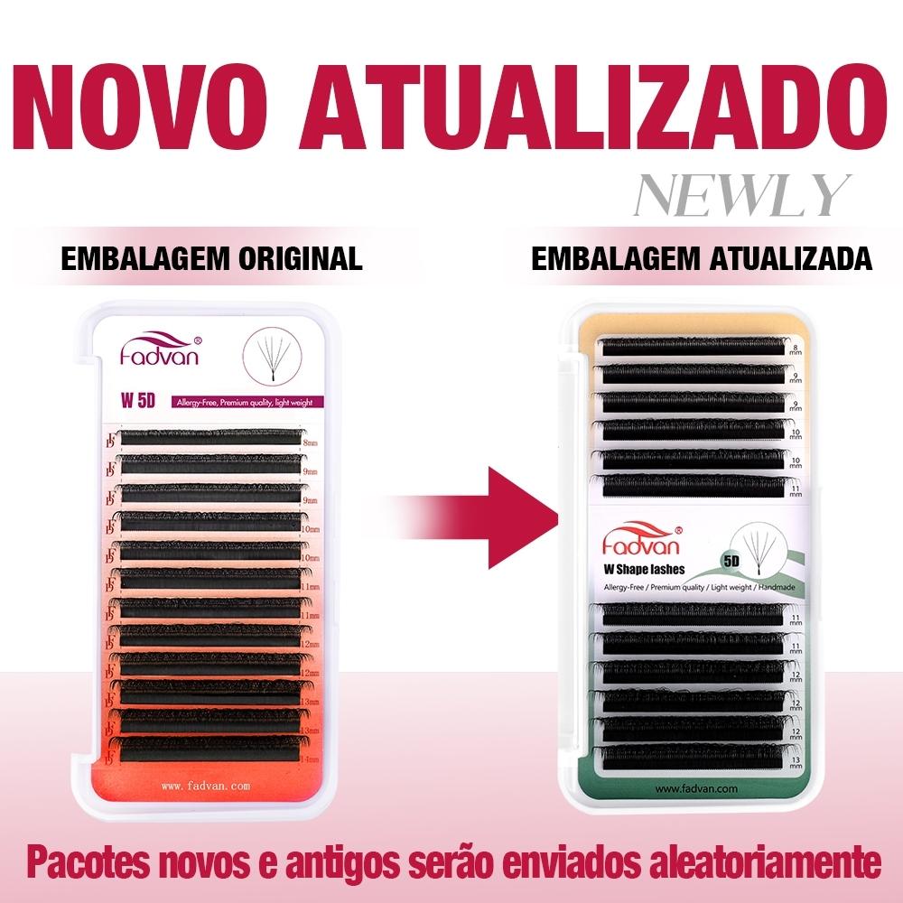 Fadvan Cílios W 3d 4d 5d Extensão De Cílios Alongamento W Novidade Volume Híbrido Maquiagem