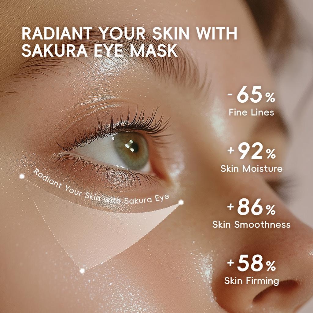 Laikou Sakura Máscara De Olhos 10g Hidratante Para Olheiras Área Dos Olhos Skincare
