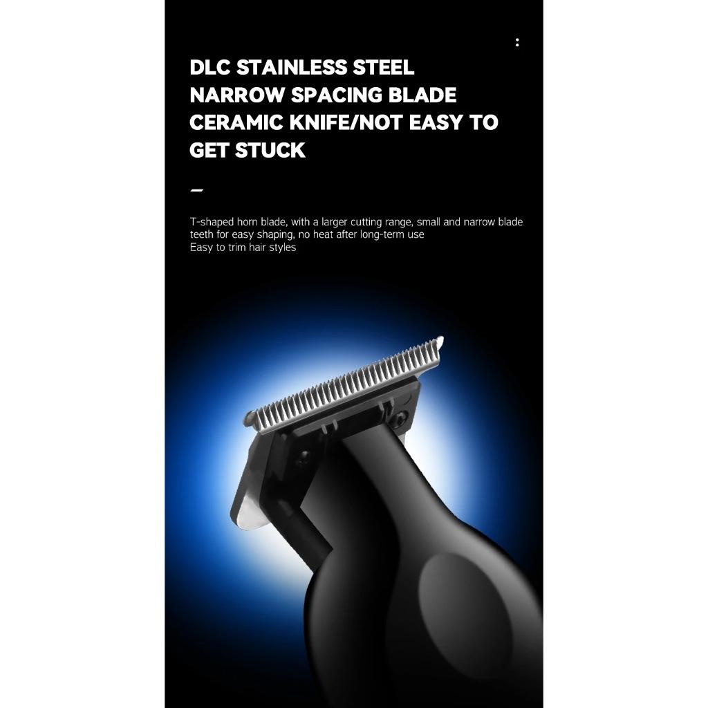 Kemei 2299 Barbeiro Aparador De Cabelo Sem Fio 0mm Zero Gaped Escultura Máquina De Cortar Profissional Elétrico Masculin