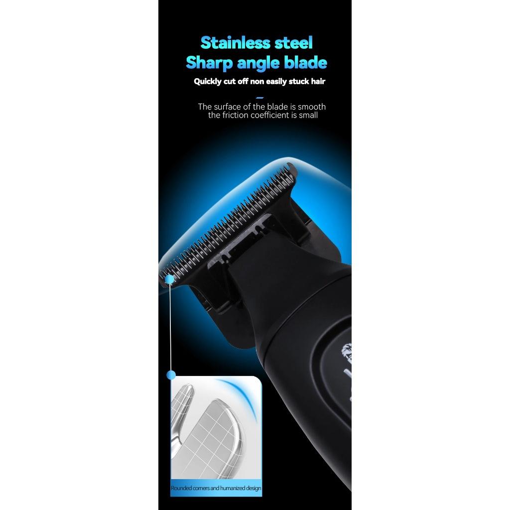 Kemei 1747 Sem Fio Zero Gaped Trimmer Acabamento Elétrico Máquina De Corte Cabelo Cortar Profissional Recarregável Barba