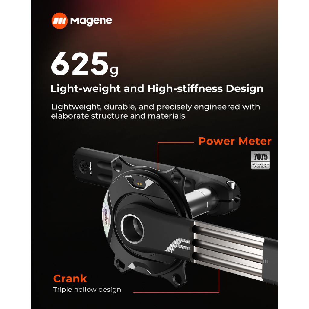 Magene Pes P515 Medidor De Energia 24mm Eixo De Aço 110bcd 4 Parafusos Pedaleira Para Shimano Sram