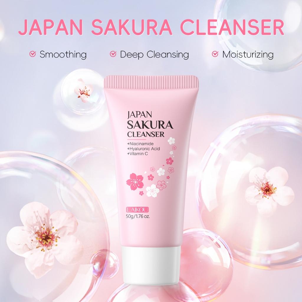 Laikou Japão Sakura Sabonete Facial Para Pele Seca/oleosa 50g/100g/150g