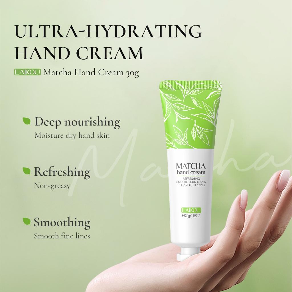 Laikou Matcha Creme Hidratante Para Mãos Calmante Reparador Cuidados Com As 30g