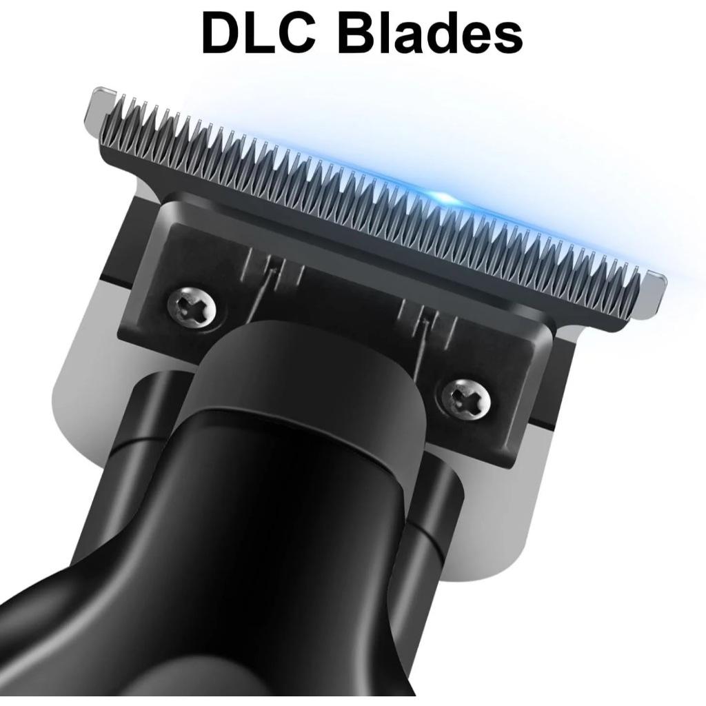 Kemei 2299 Barbeiro Zero Gaped Aparador De Cabelo Sem Fio Máquina De Cortar Acabamento Recarregável Corte Com Suporte De