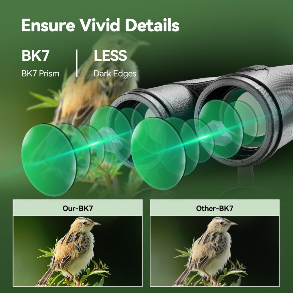 Svbony Sa202 Telescópio Binocular 10x42 Telhado Prisma Fmc Revestimento Para Observação De Pássaros E Da Natureza