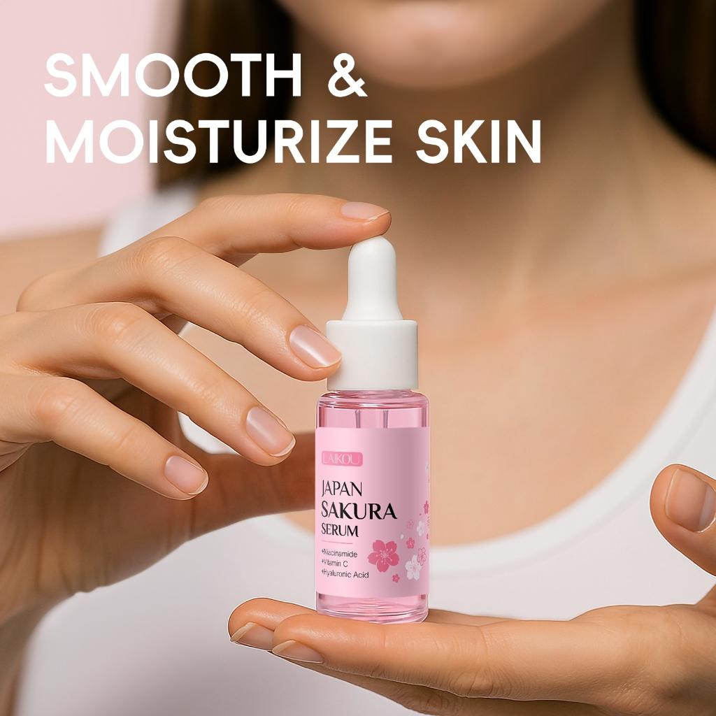 Kit Skincare Sakura Laikou 8 Peças Kit Beleza Completo Para Pele Hidratada E Iluminada