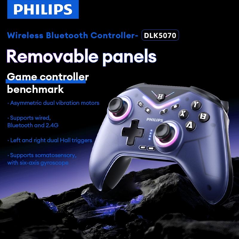 Controlador De Jogos Sem Fio Philips Giroscópio De Seis Eixos Dual Hall Aciona Bateria De 800mah Para Switch/pc/