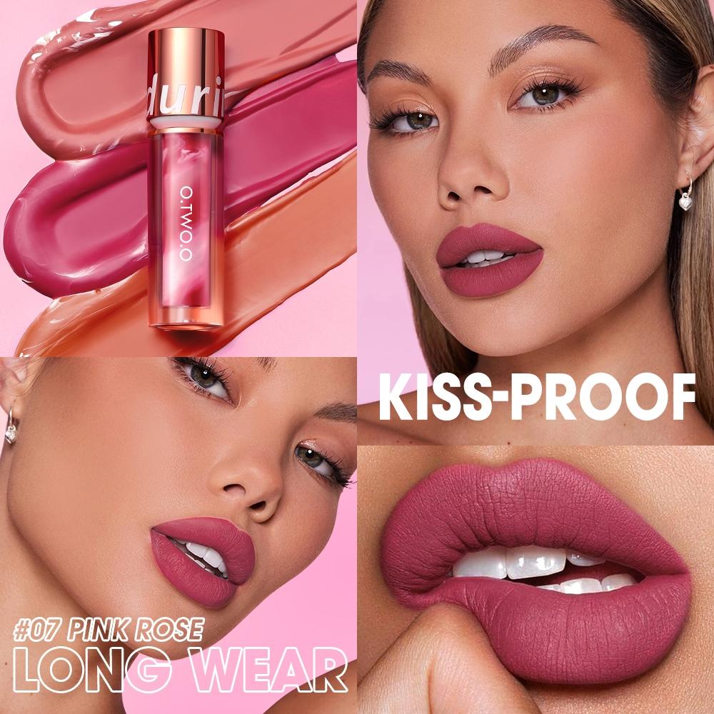 O.two.o Esmalte Labial 24 Horas De Copo Antiaderente Máscara À Prova D Água Cor Da Névoa Leve E Duradoura