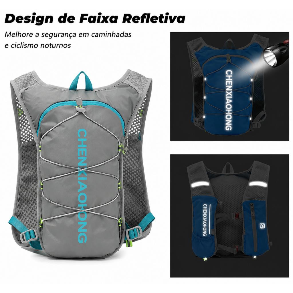 Chenxiaohong Mochila De Hidratação Ultraleve E Refletora Ideal Para Caminhadas E Esportes Ao Ar Livre
