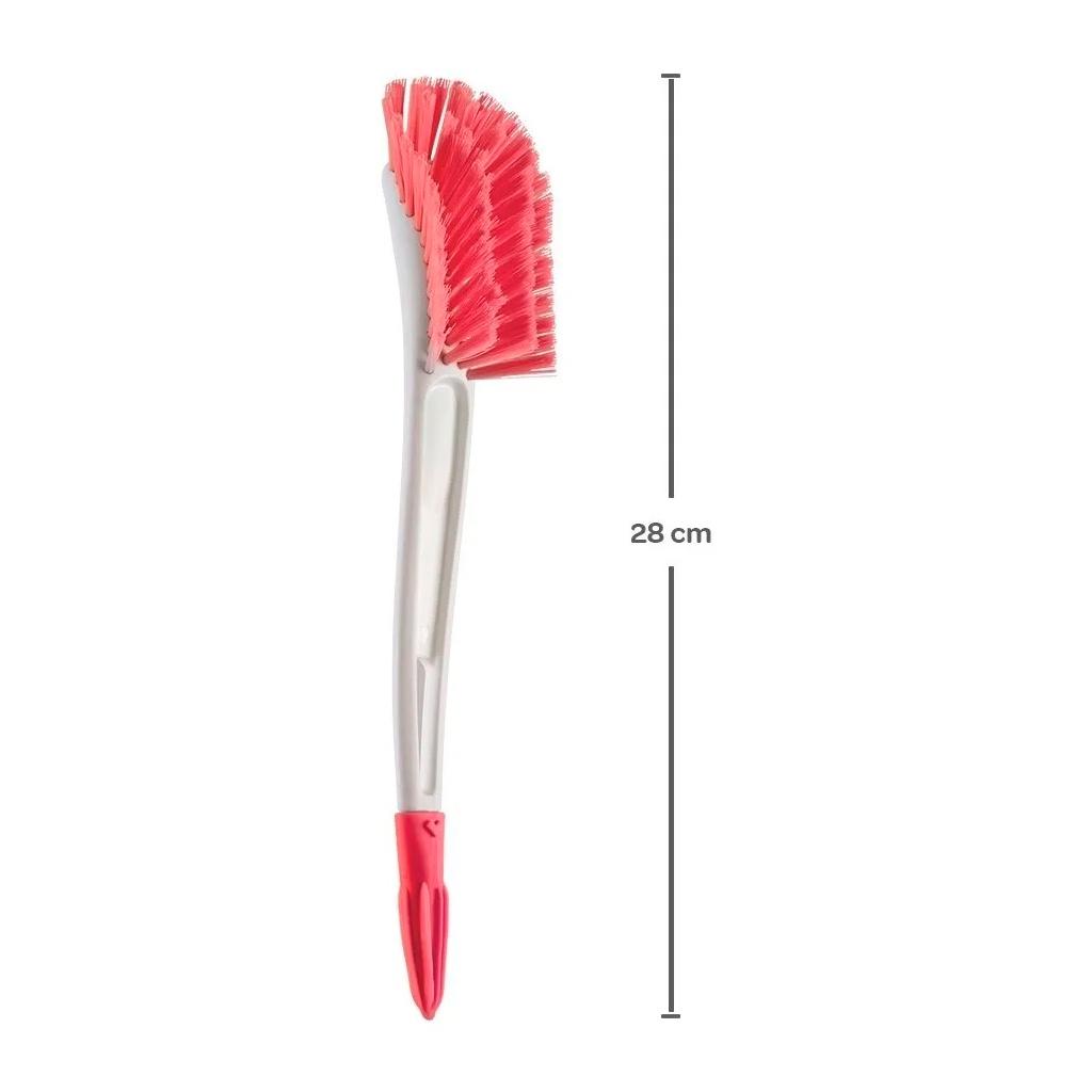 Escova Para Mamadeira Com Limpador De Bico Rosa 12727 - Buba