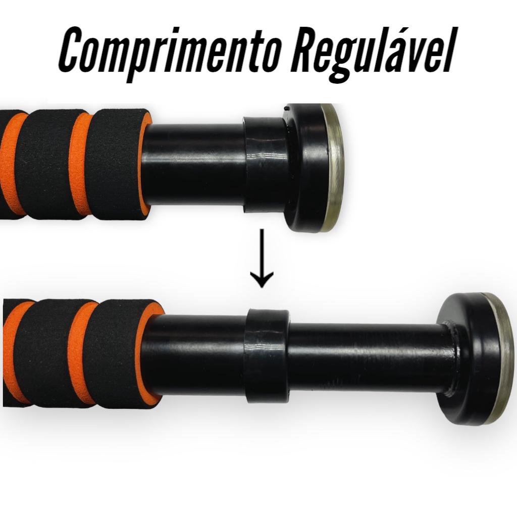 Barra De Porta Ajustável Fixa Pegada Macia Foam Odin Fit
