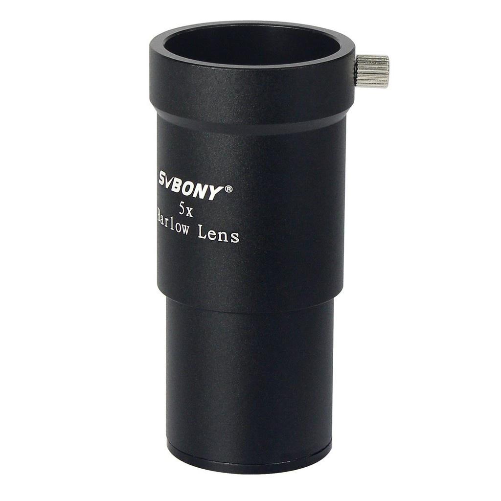 Svbony Kit Oculares 4mm/10mm/23mm Grande Angular 62 Com Lente Barlow 5x
