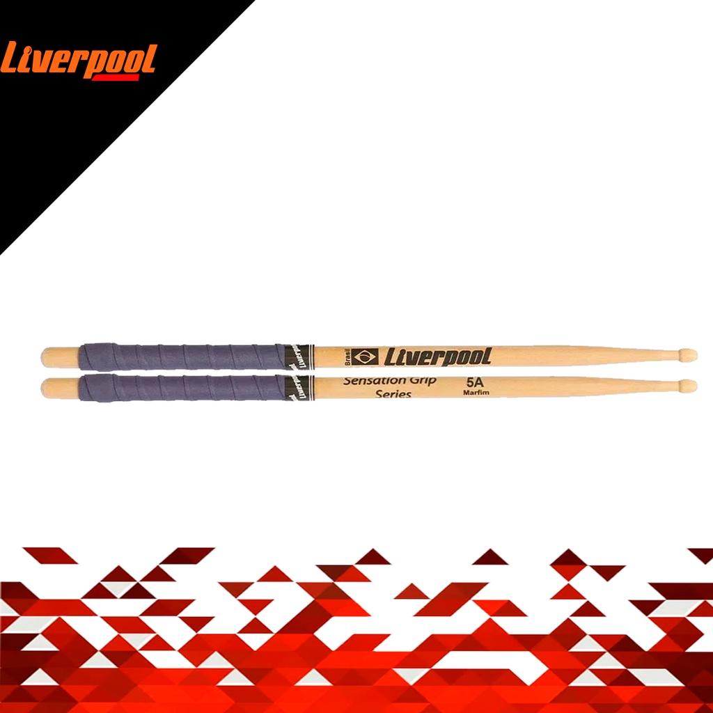 Par De Baquetas Com Grip 5a Liverpool Sensation Grip Series Bateria Eva 5AM